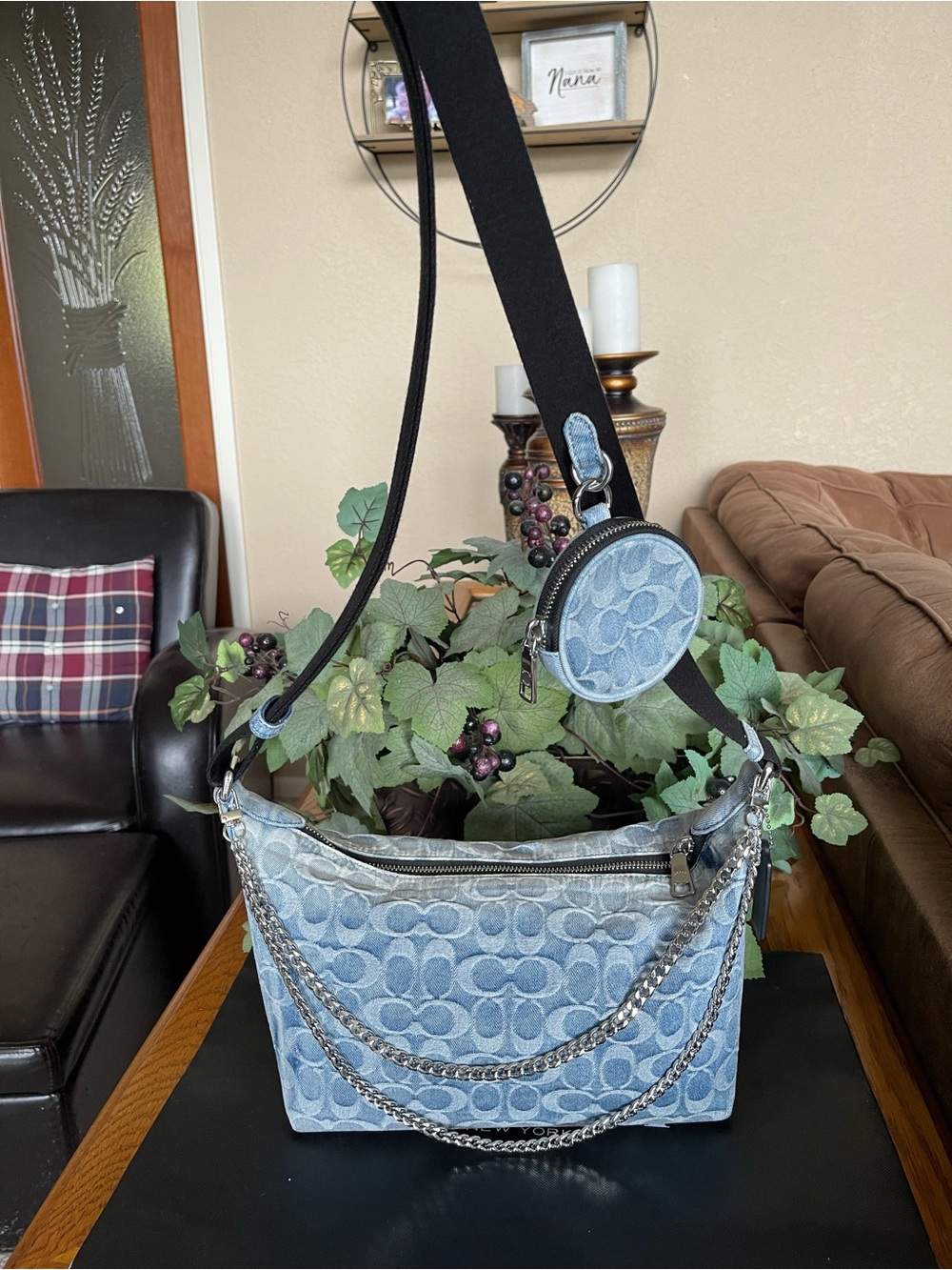 Coach Finn Crossbody Bag in Signature Loved Denim